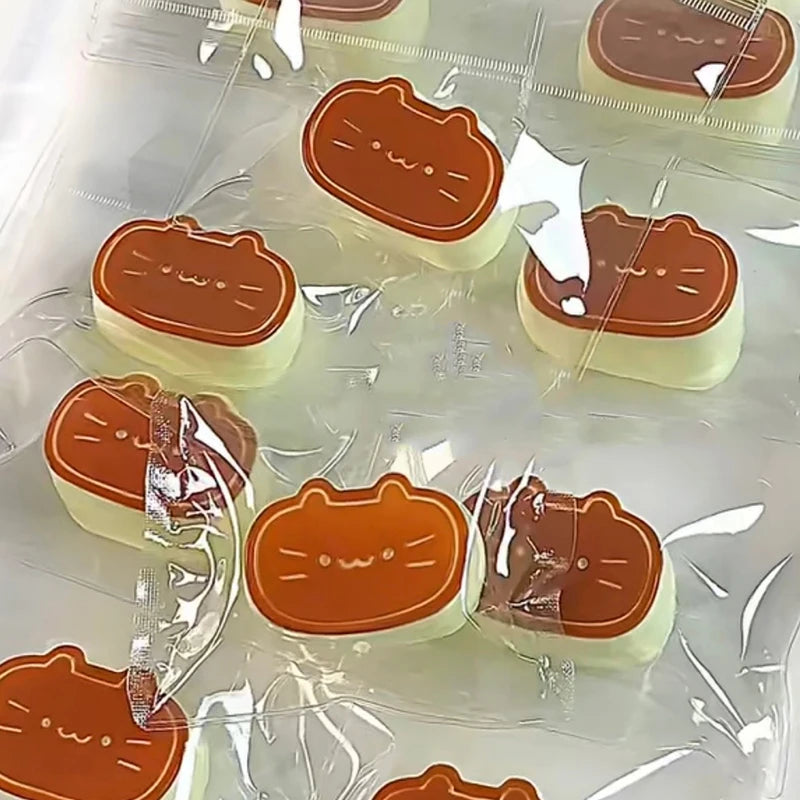 Sticky Cat & Cheese Squishy – Slow Rebound Fidget Toy