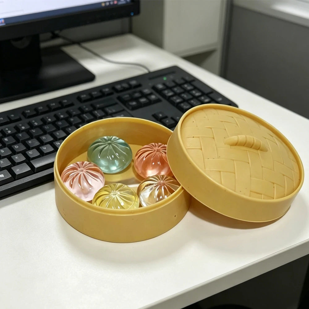 Mini Steamed Bun Squishy Set (5 pieces)