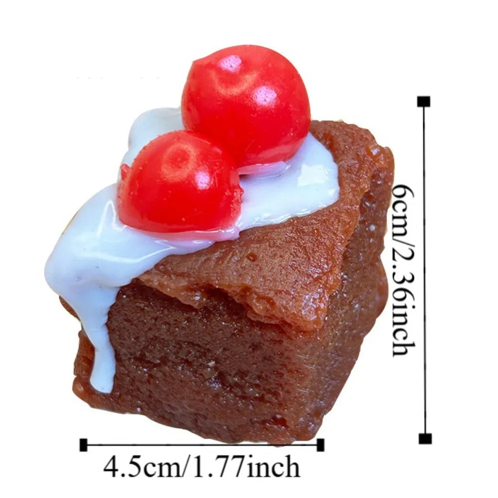 Squishy Cake Stress Relief Toy – Shapeable Pinch Fidget