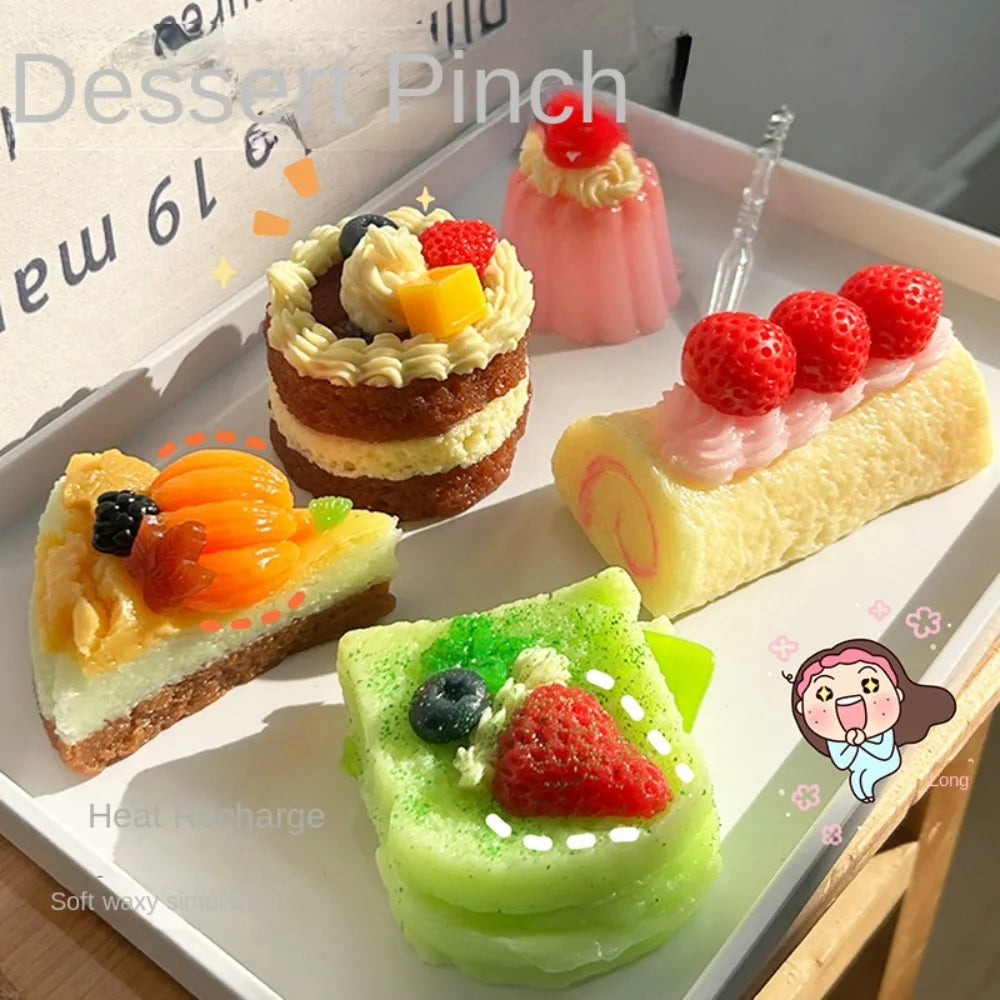 Squishy Cake Stress Relief Toy – Shapeable Pinch Fidget