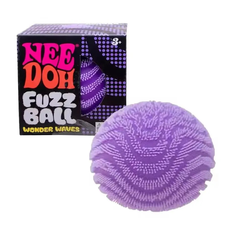 NeeDoh Wonder Waves Fuzz Ball – Squishy Stress Ball