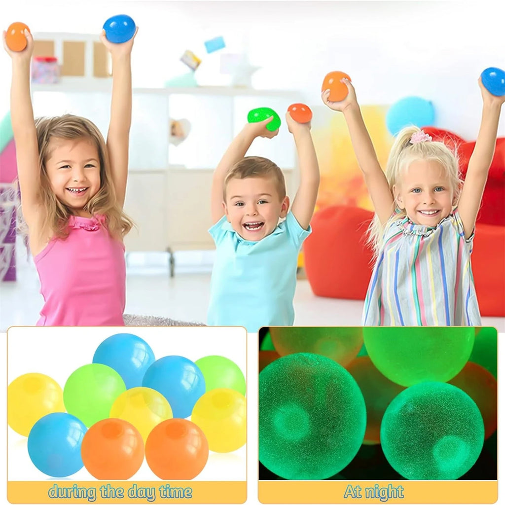 Glow‑in‑the‑Dark Sticky Ceiling Balls