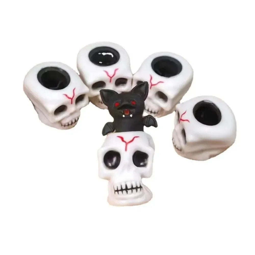 Halloween Skull Squishy Stress Ball – Novelty Fidget Toy