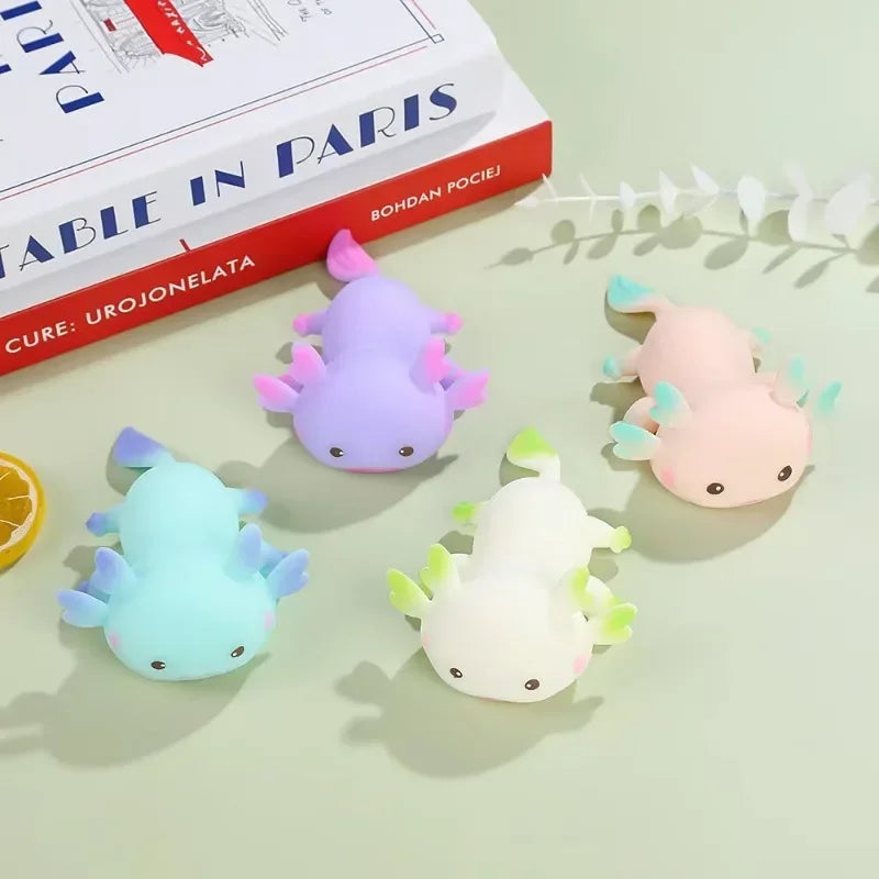 Axolotl Stretchy Squishy – Kawaii Sensory Fidget Stress Relief Toy