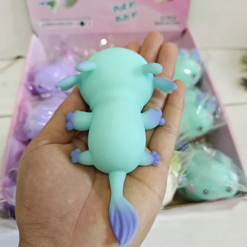 Axolotl Stretchy Squishy – Kawaii Sensory Fidget Stress Relief Toy