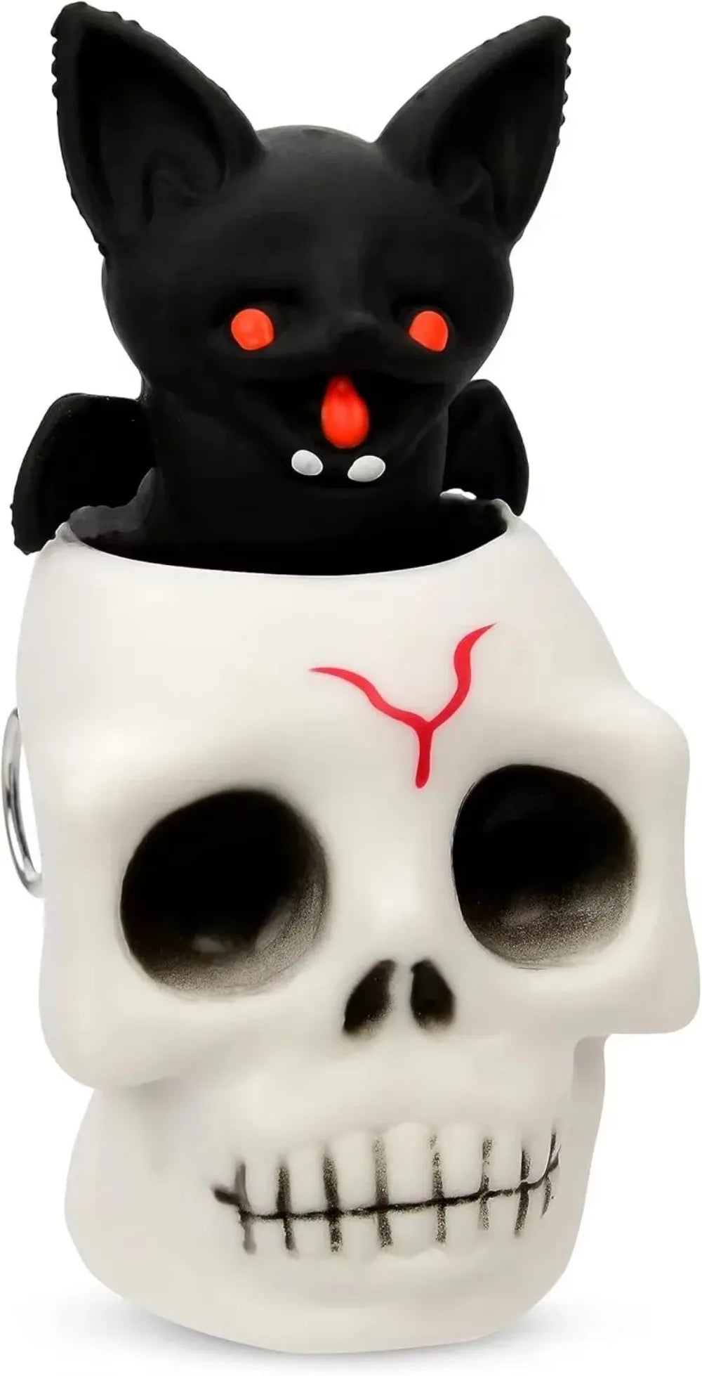 Halloween Skull Squishy Stress Ball – Novelty Fidget Toy