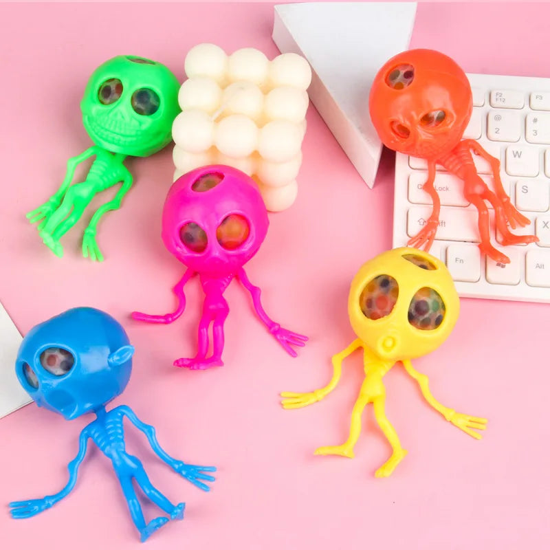 Taba Squishy Skull & Alien Grape Ball – Blind Box Fidget