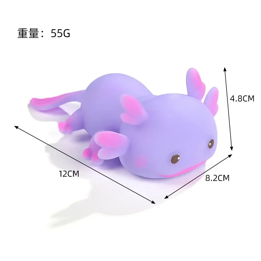 Axolotl Stretchy Squishy – Kawaii Sensory Fidget Stress Relief Toy