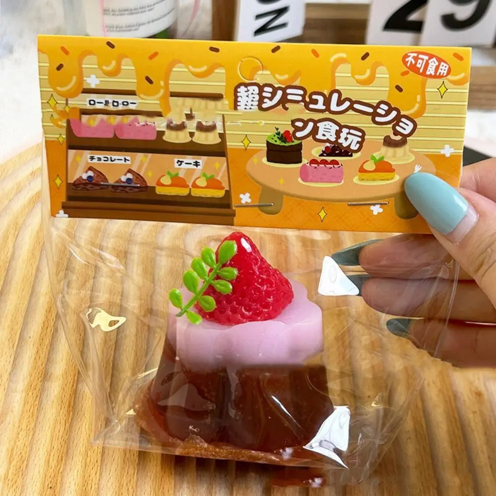 Squishy Cake Stress Relief Toy – Shapeable Pinch Fidget