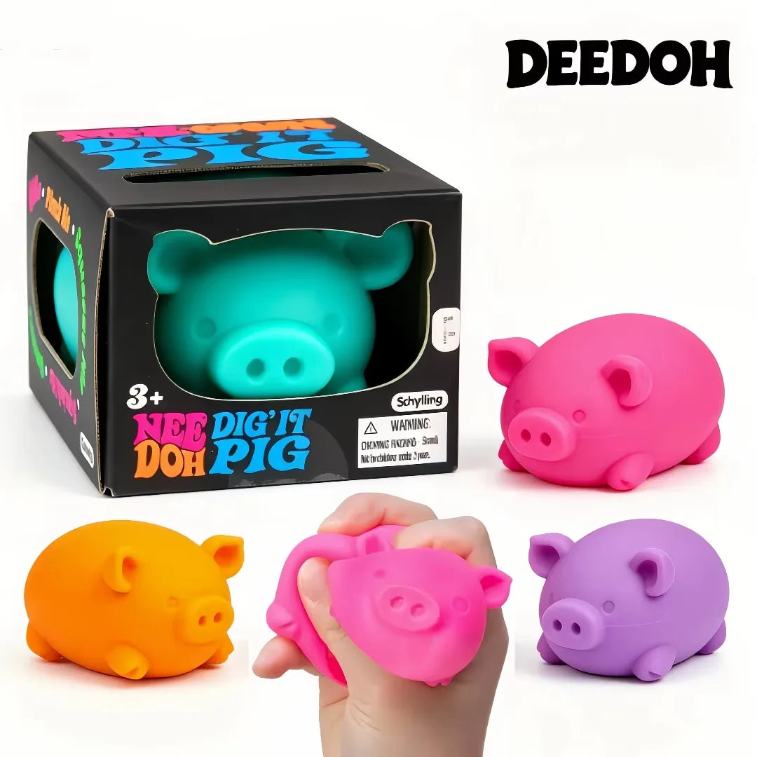 NeeDoh Pig Squishy Fidget Toy