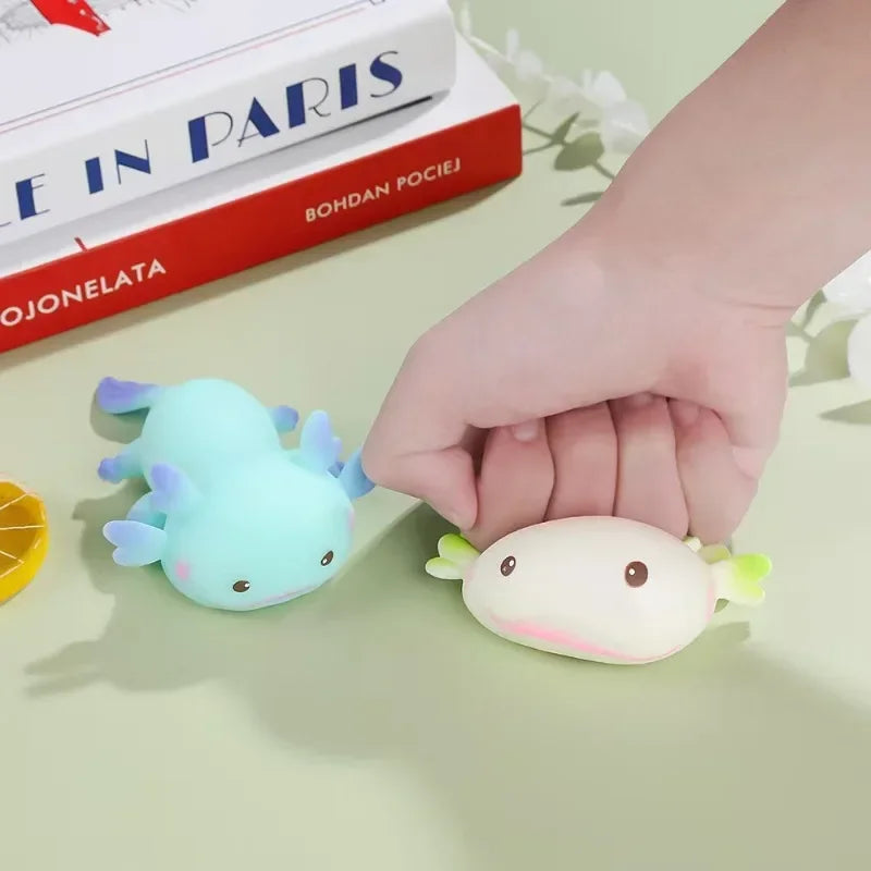 Axolotl Stretchy Squishy – Kawaii Sensory Fidget Stress Relief Toy