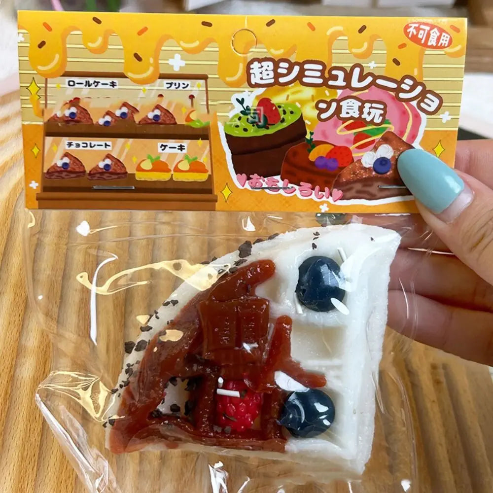 Squishy Cake Stress Relief Toy – Shapeable Pinch Fidget