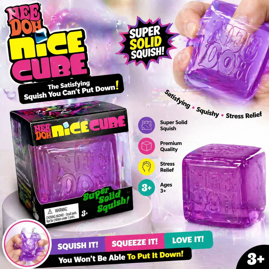 NeeDoh Nice Cube – Sensory Stress Relief Fidget Toy