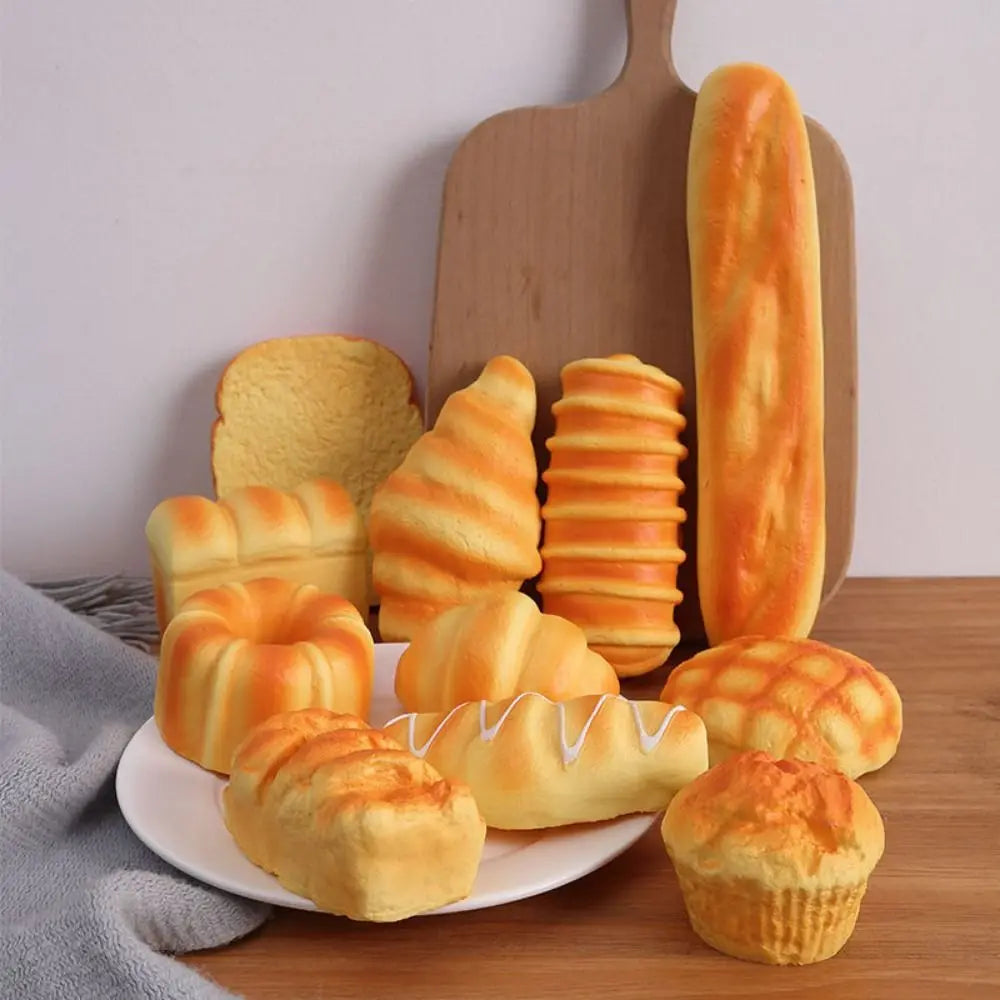 Bread & Donut Squishy – Slow Rise Stress Relief Toy