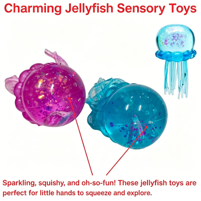 NeeDoh Jellyfish & Cube Squishy – Stress Relief Toy
