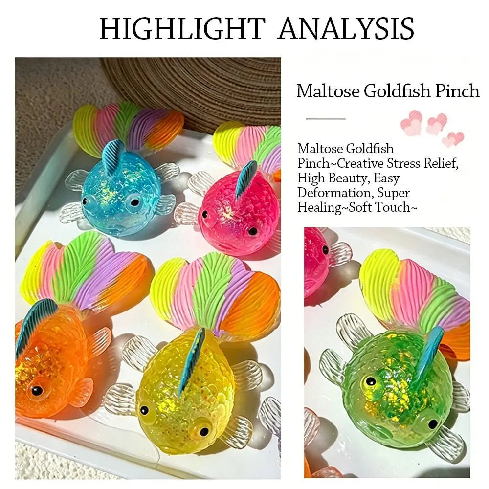 Glitter Goldfish Stress Ball