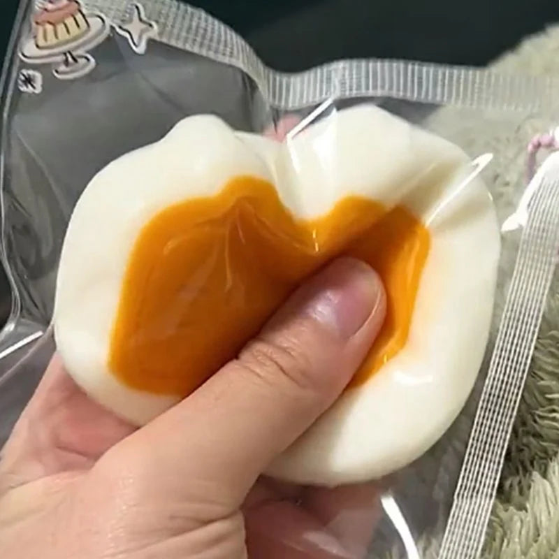 Sticky Cat & Cheese Squishy – Slow Rebound Fidget Toy