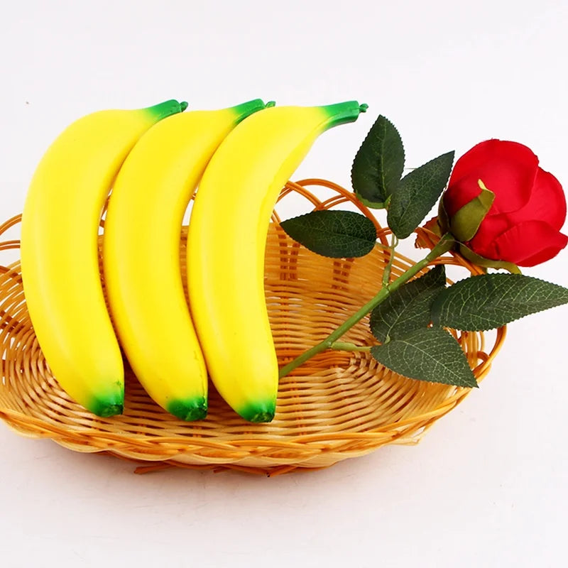 Banana Squishy – Realistic PU Foam Fruit Squeeze Toy