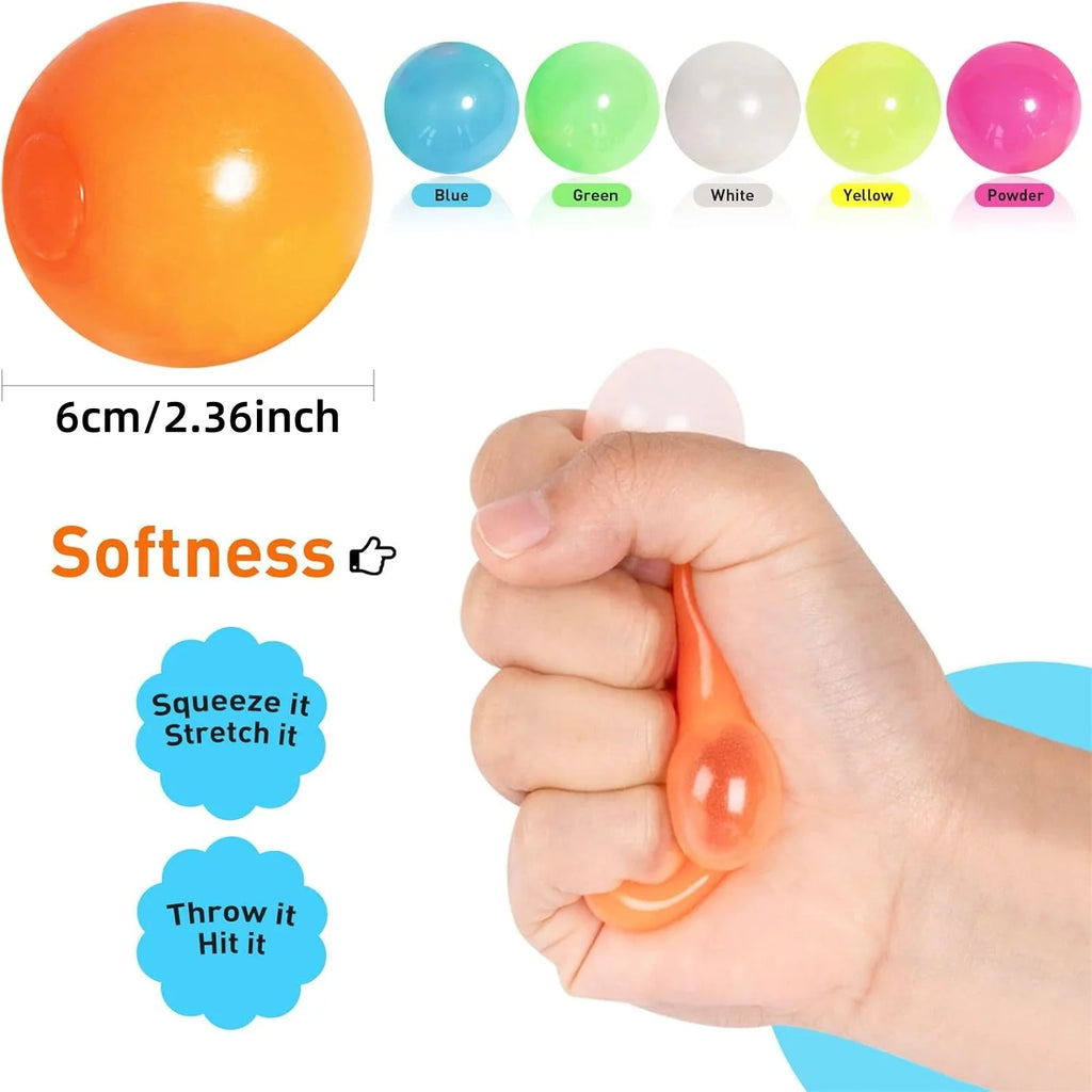 Glow‑in‑the‑Dark Sticky Ceiling Balls