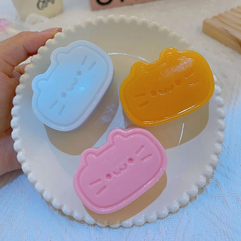 Sticky Cat & Cheese Squishy – Slow Rebound Fidget Toy