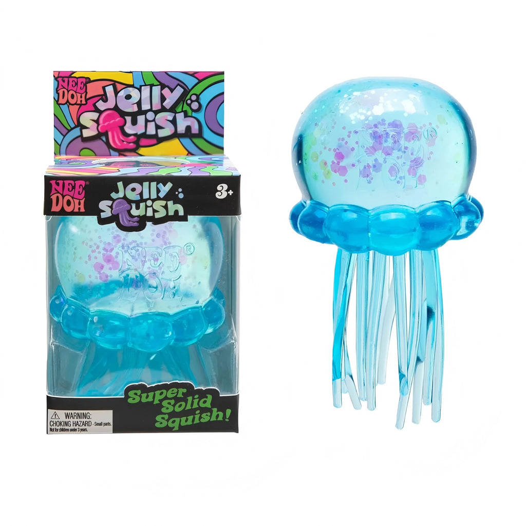 NeeDoh Jellyfish & Cube Squishy – Stress Relief Toy