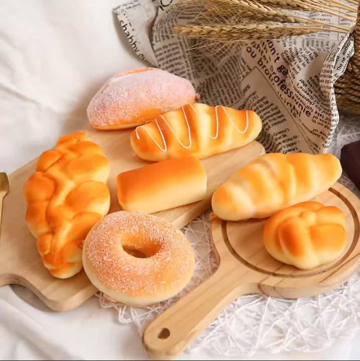Bread & Donut Squishy – Slow Rise Stress Relief Toy