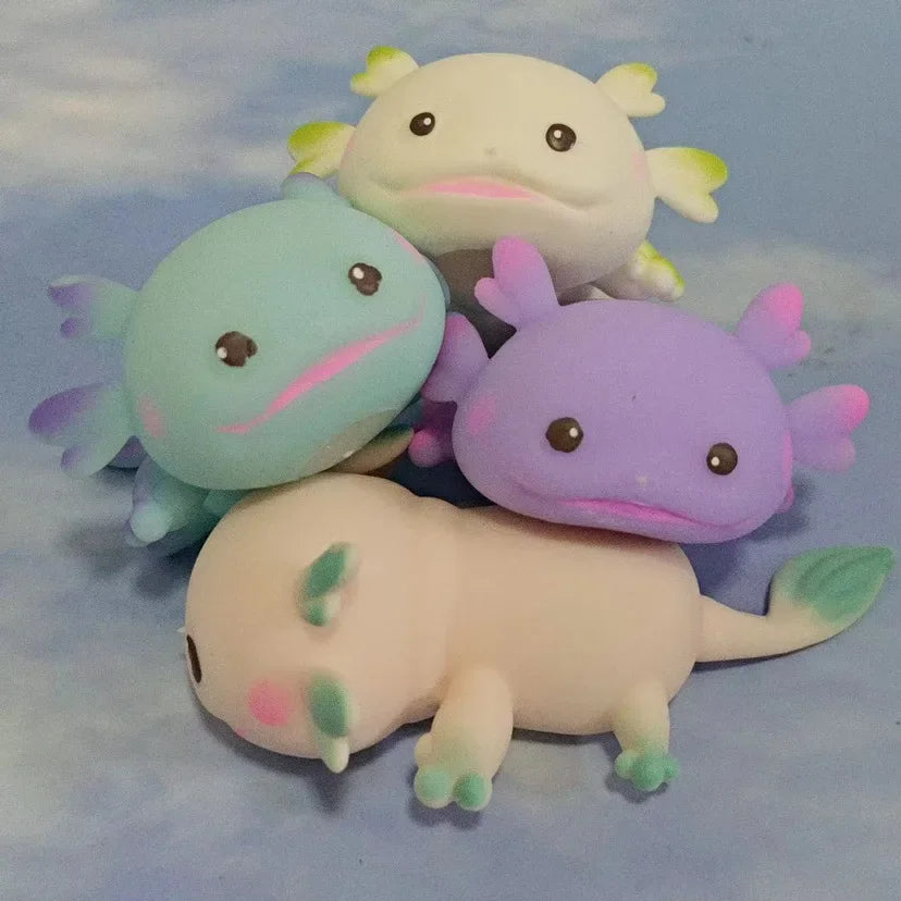 Axolotl Stretchy Squishy – Kawaii Sensory Fidget Stress Relief Toy
