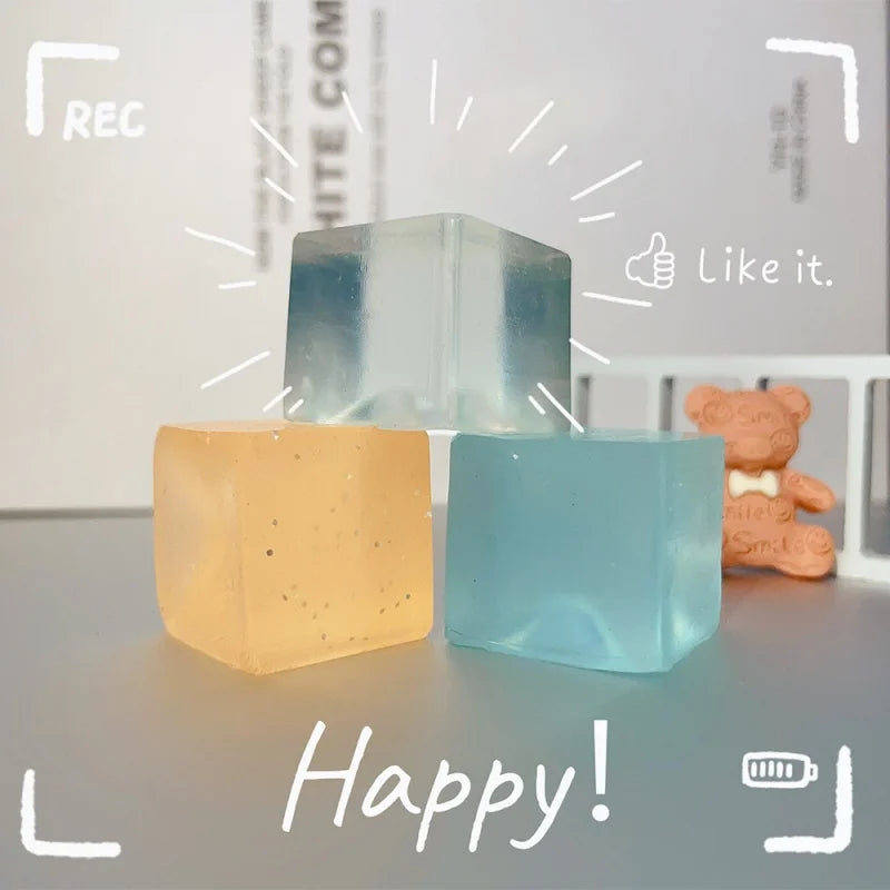Mini Ice Cube Squishy 15-Pack – Stress Relief Toy Set