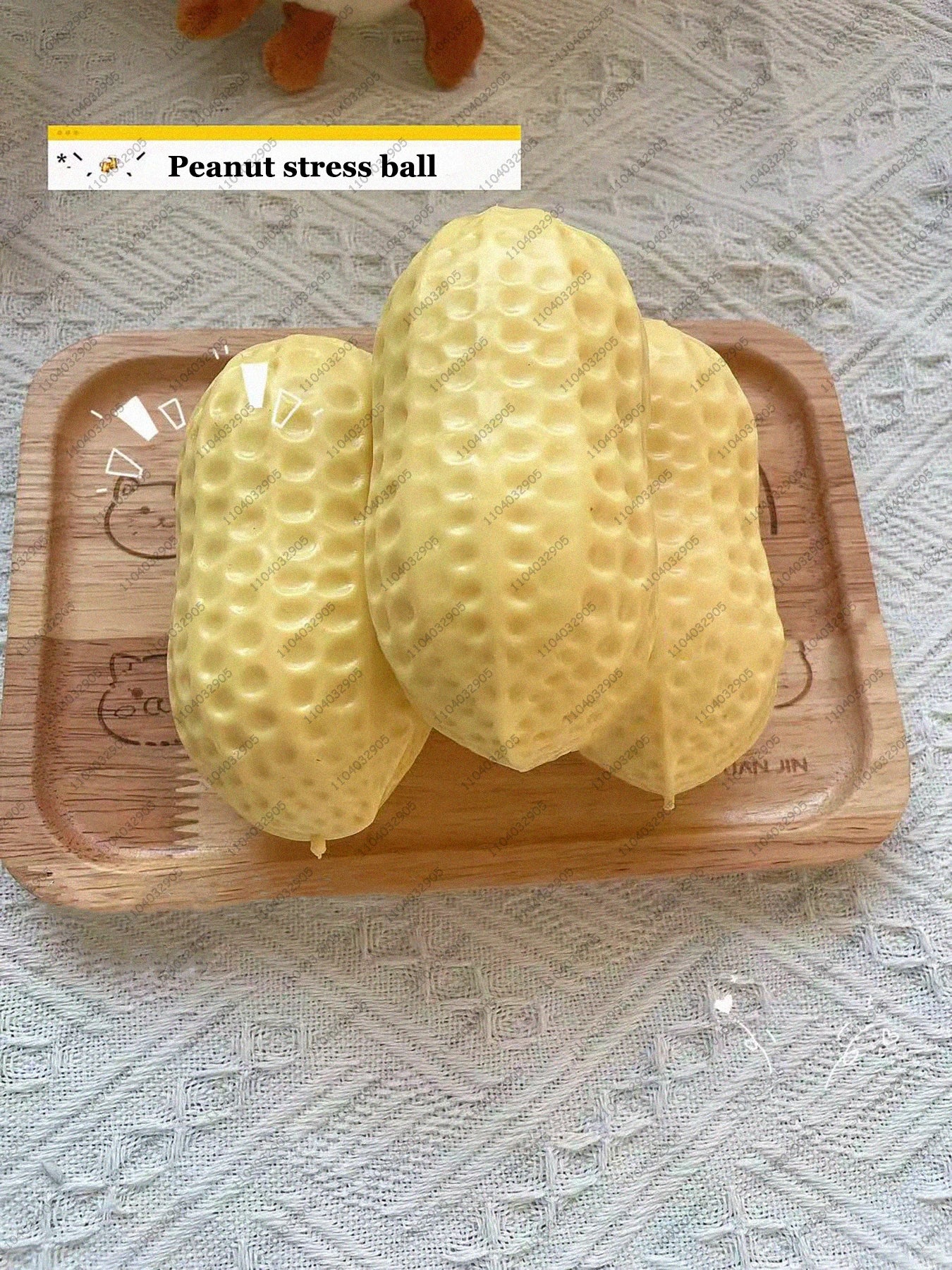 Peanut Squishy Stress Ball – Buttery Soft Fidget Toy