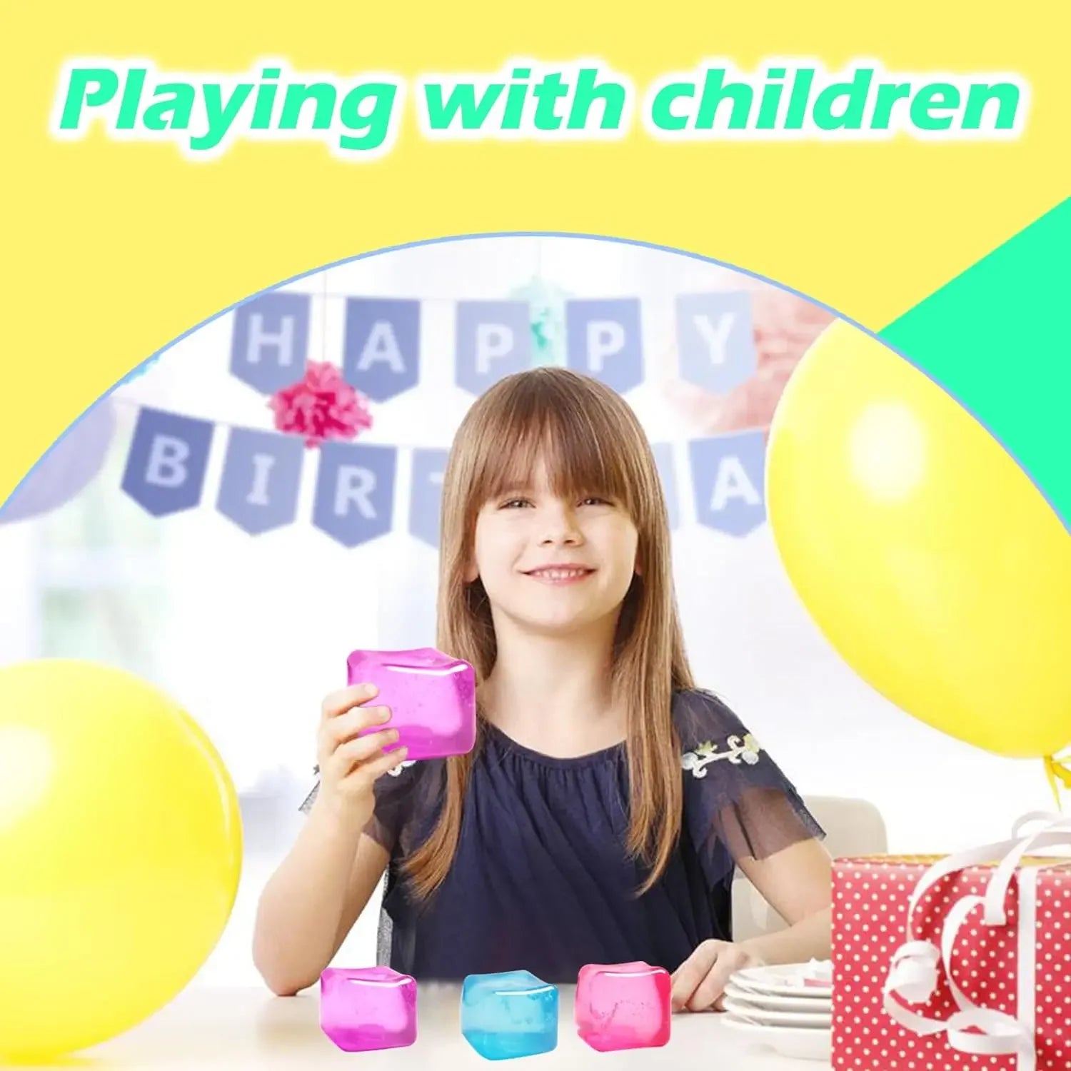 Gel Ice Cube Squishy – Satisfying Stress Relief Fidget Toy