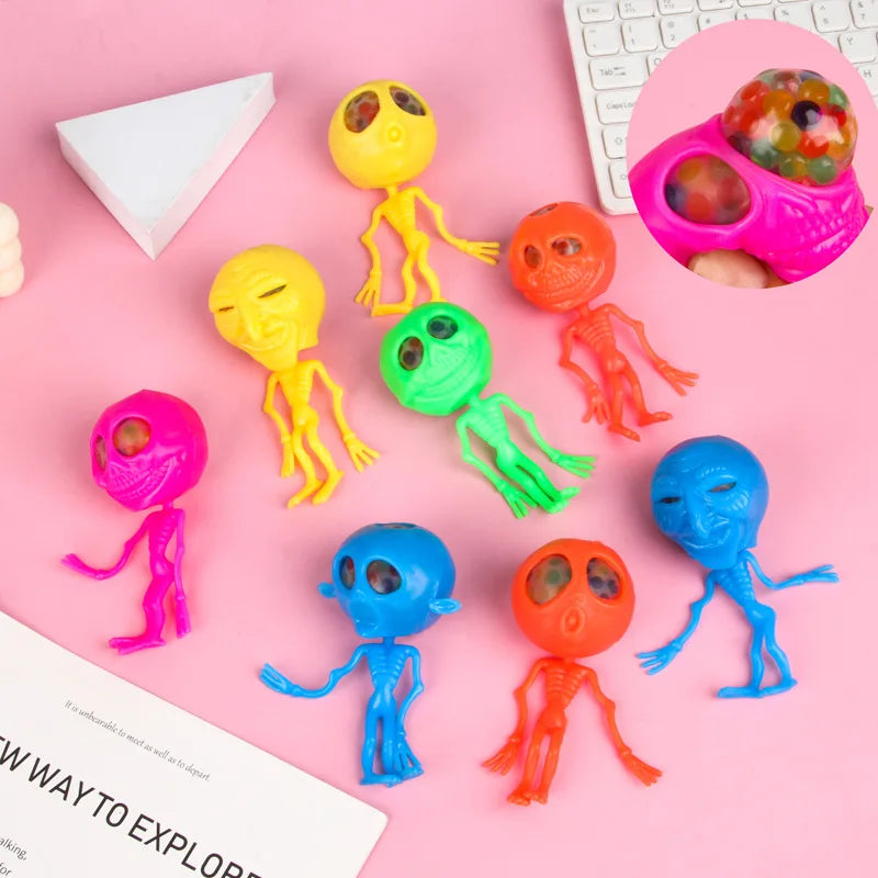 Taba Squishy Skull & Alien Grape Ball – Blind Box Fidget