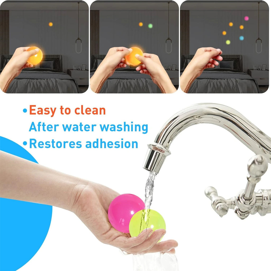 Glow‑in‑the‑Dark Sticky Ceiling Balls