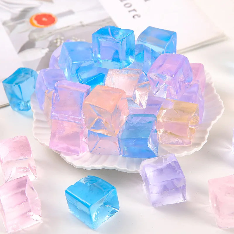 Mini Ice Cube Squishy 15-Pack – Stress Relief Toy Set