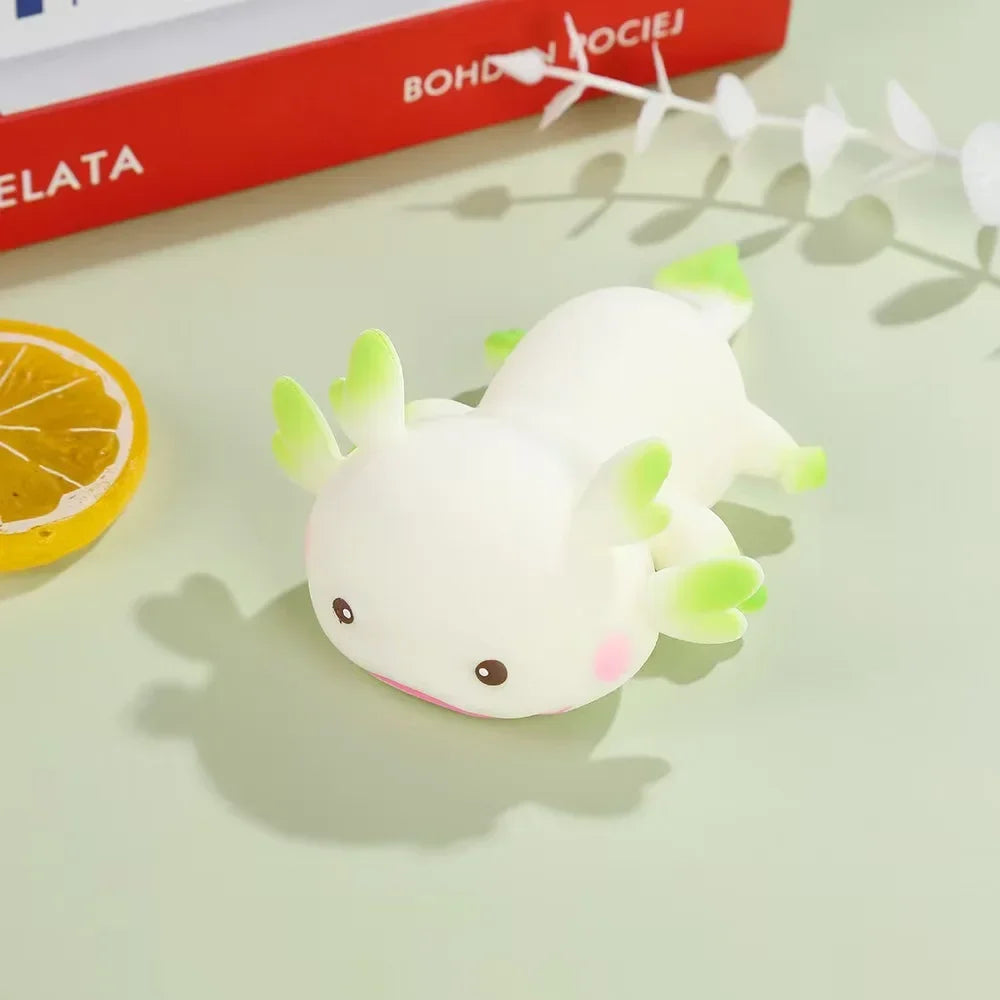 Axolotl Stretchy Squishy – Kawaii Sensory Fidget Stress Relief Toy