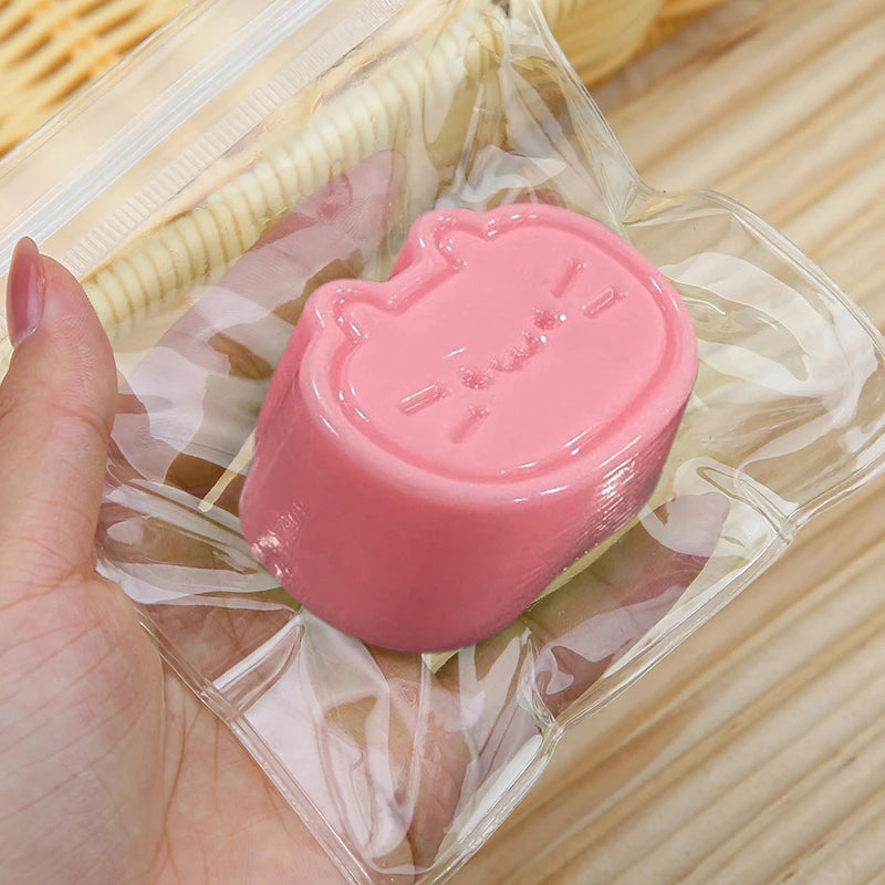 Sticky Cat & Cheese Squishy – Slow Rebound Fidget Toy