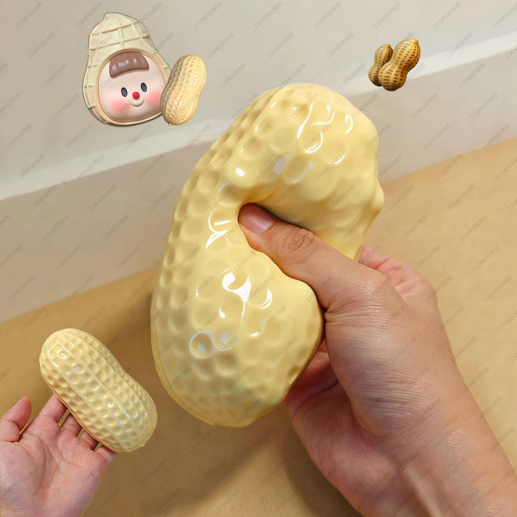 Peanut Squishy Stress Ball – Buttery Soft Fidget Toy