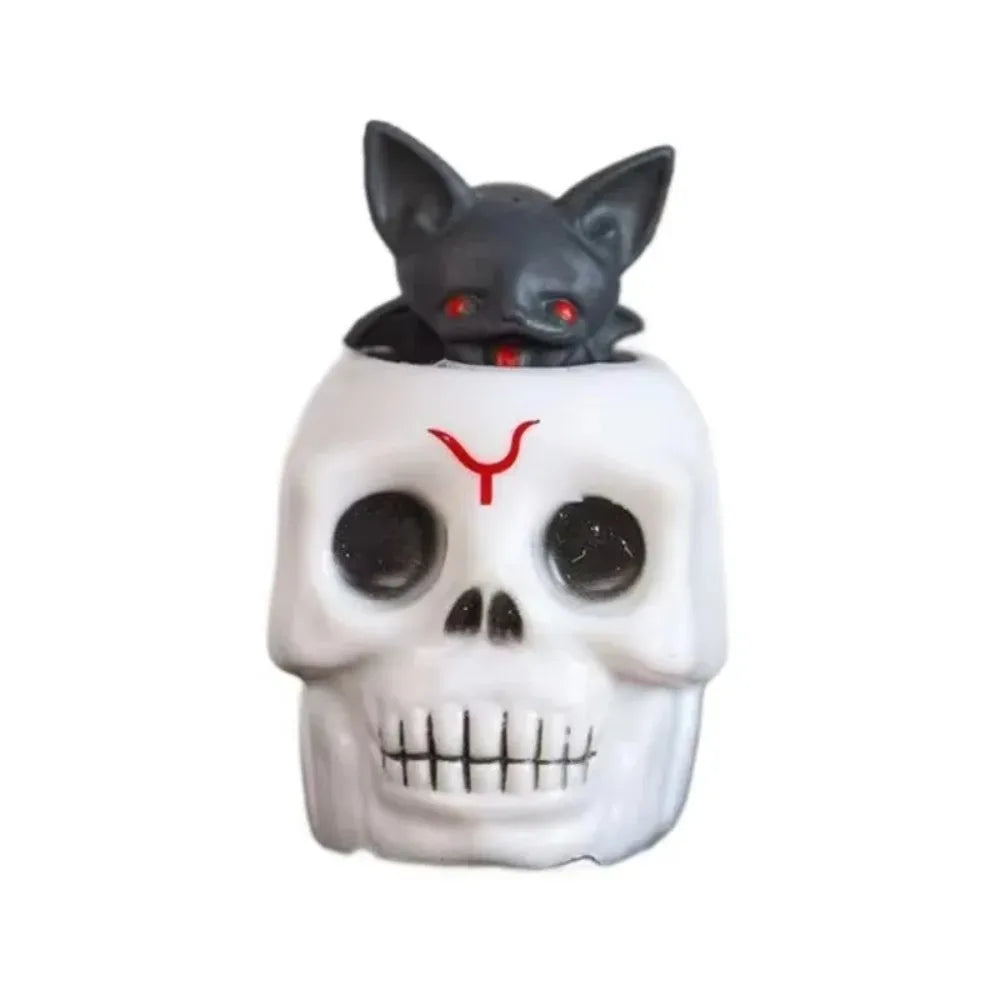 Halloween Skull Squishy Stress Ball – Novelty Fidget Toy