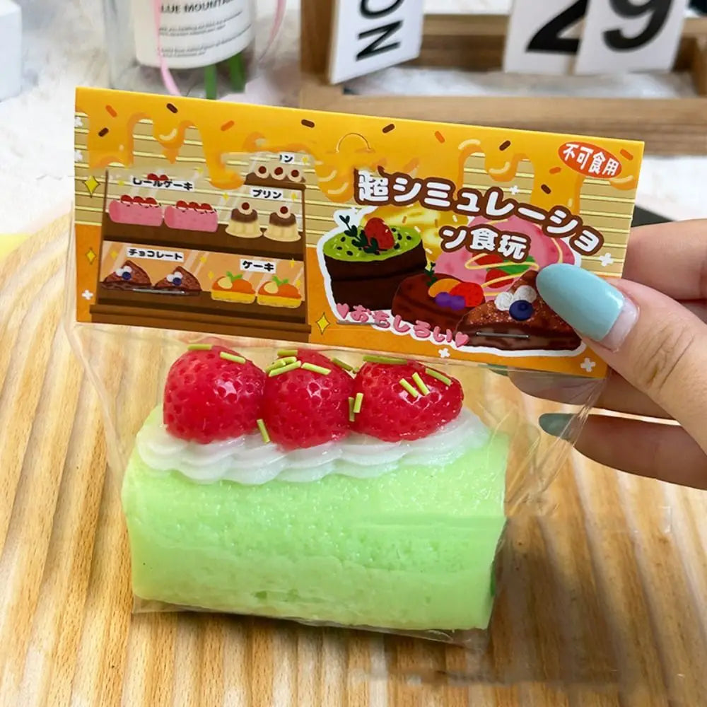 Squishy Cake Stress Relief Toy – Shapeable Pinch Fidget