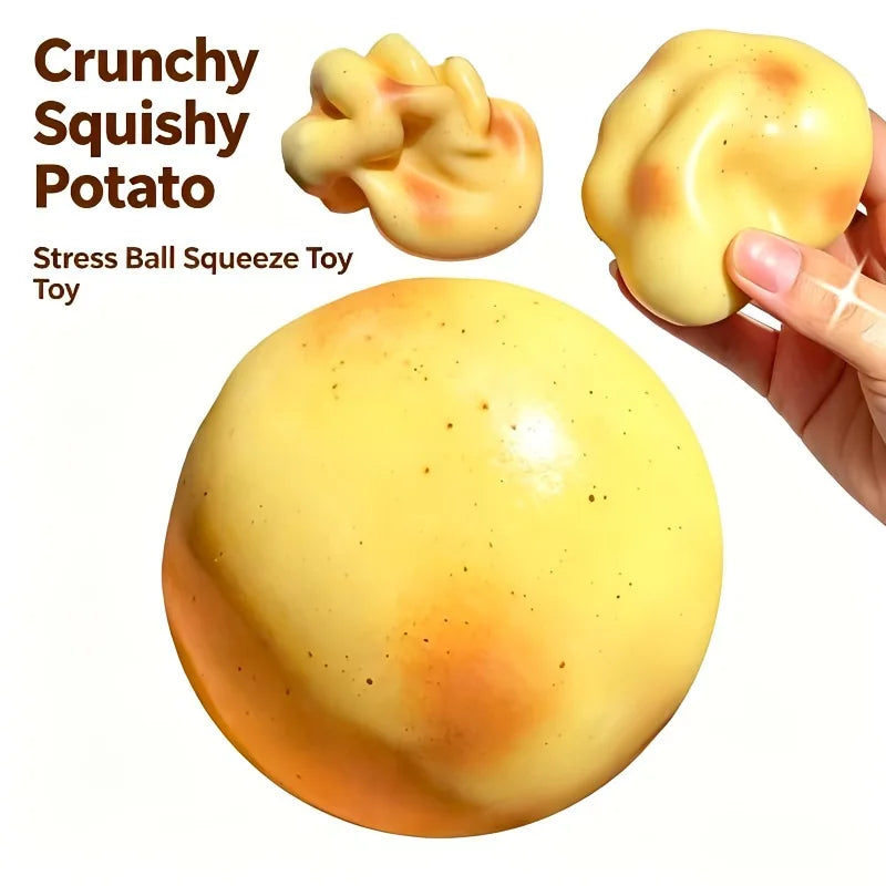 Crunchy Potato Squishy Stress Ball – ASMR Fidget Toy