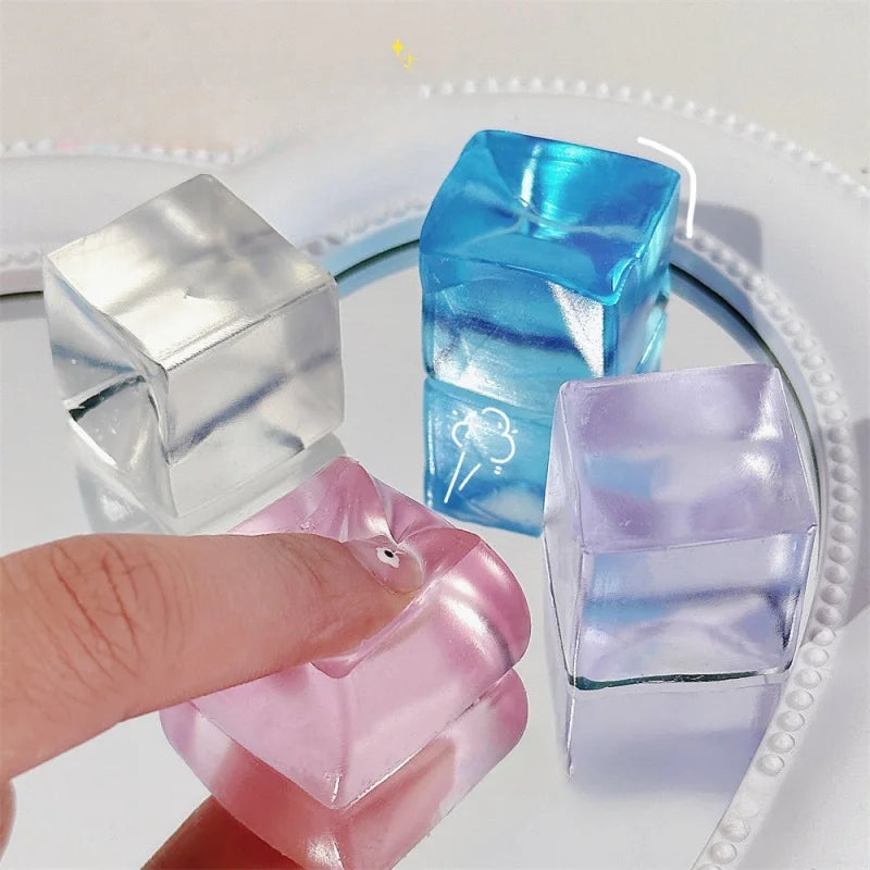 Mini Ice Cube Squishy 15-Pack – Stress Relief Toy Set