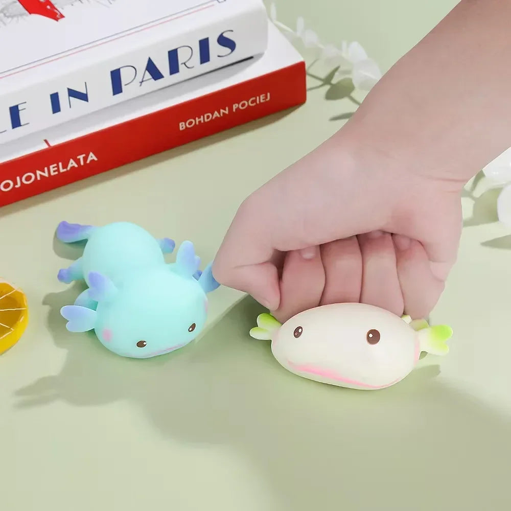 Axolotl Stretchy Squishy – Kawaii Sensory Fidget Stress Relief Toy