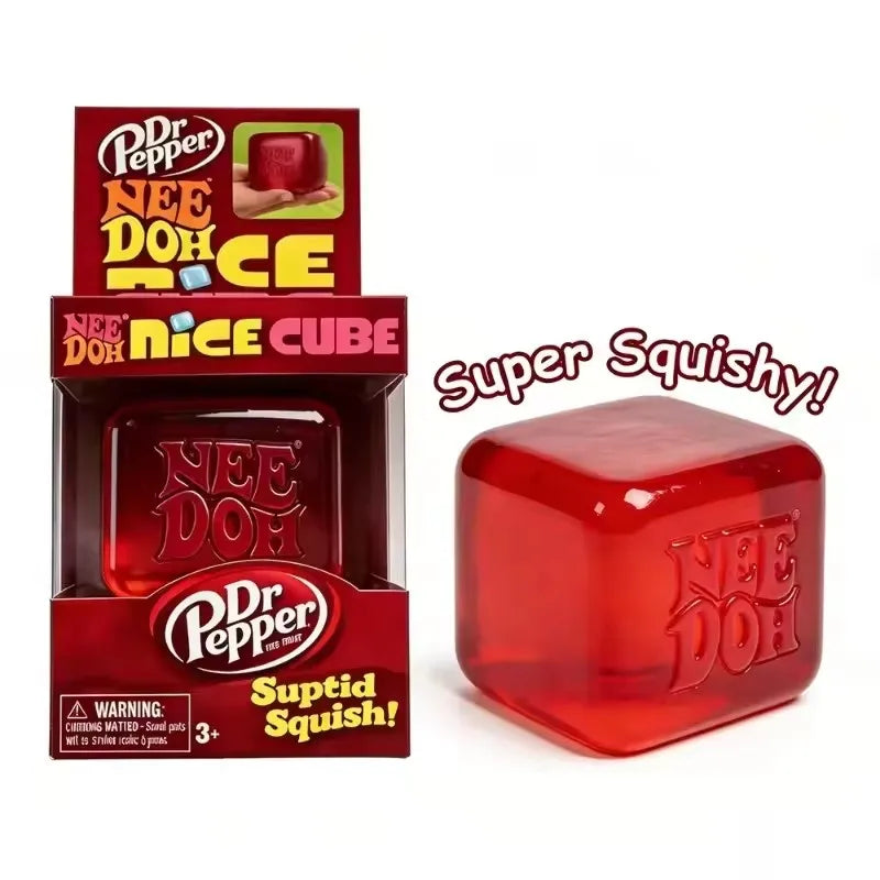NeeDoh Jellyfish & Cube Squishy – Stress Relief Toy