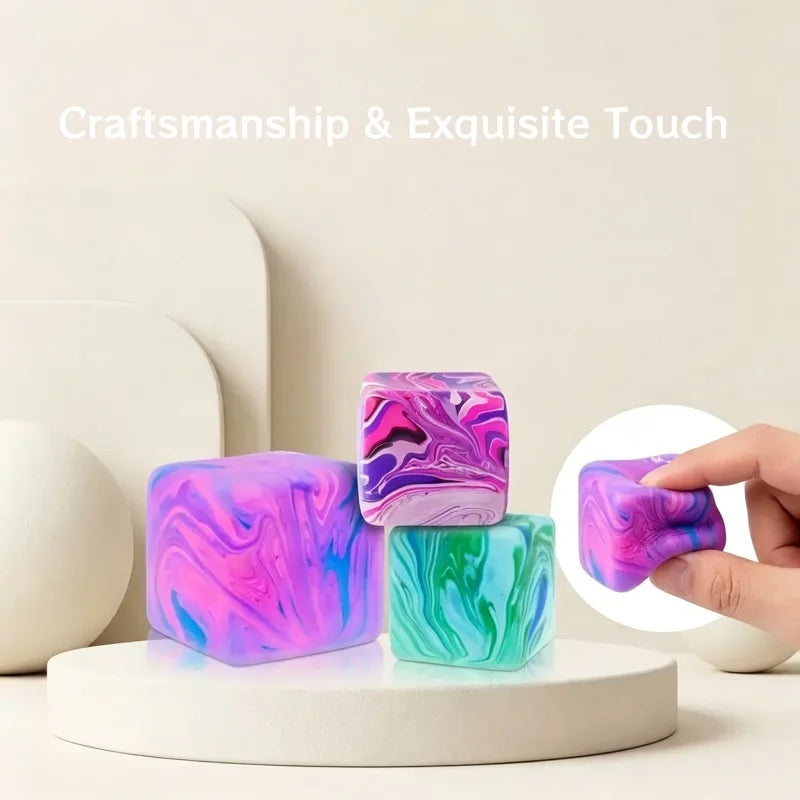 Marble Swirl Ice Cube - Slow Rising