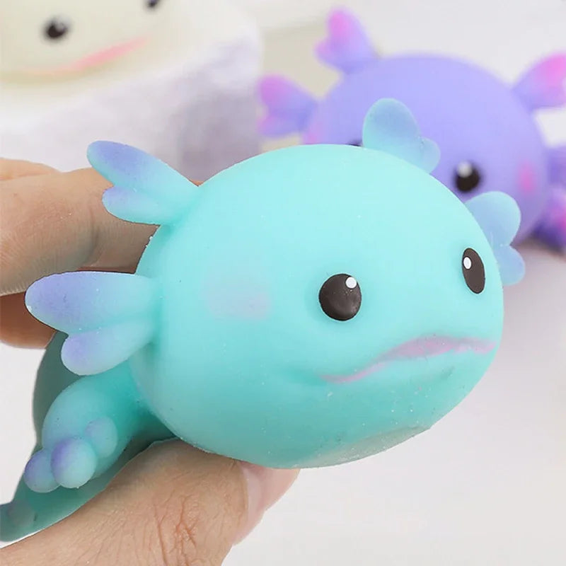 Axolotl Stretchy Squishy – Kawaii Sensory Fidget Stress Relief Toy